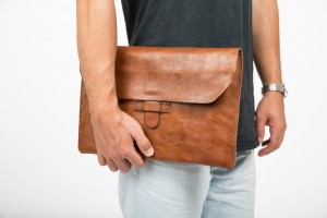hecho. handgemachte Ledertasche Lederhülle Tasche Hülle Sleeve Apple MacBook 12" Case Protection, Fair Trade Leather Bag