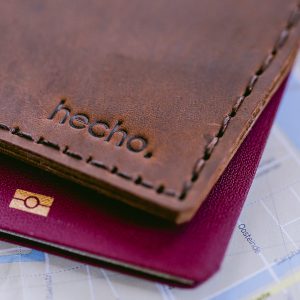 Reisepass Hülle aus echtem Leder. Reisepass Tasche für Reisepass, EC Karten und Boardingpass.